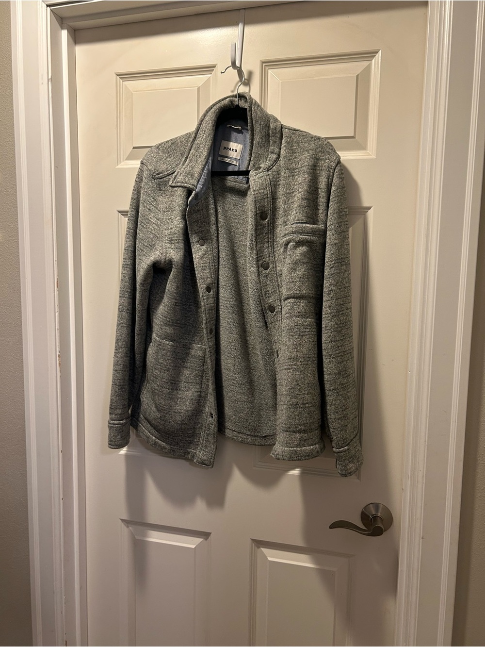 Prana Heather Gray/Blue Lightweight Shirt Jacket
